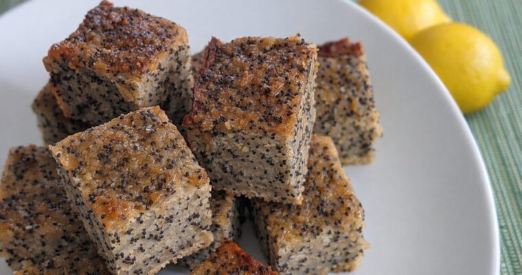 Lemon Poppyseed Squares
